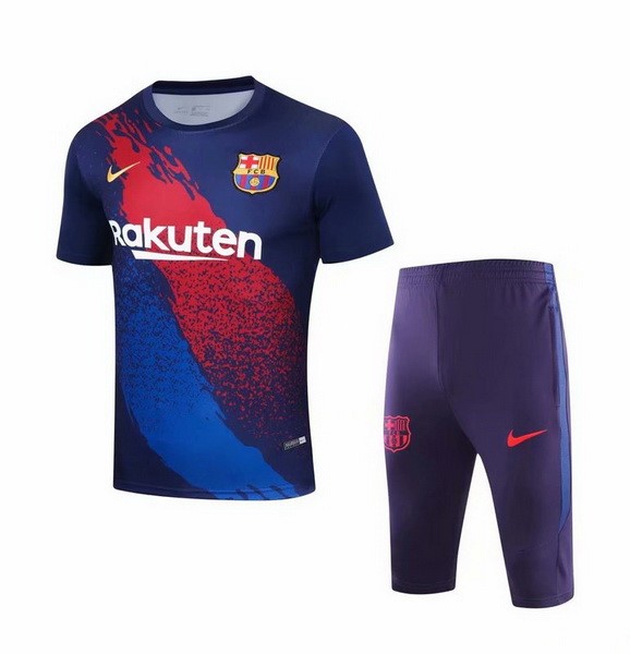 Entrenamiento Barcelona Conjunto Completo 2019/20 Azul Marino Rojo